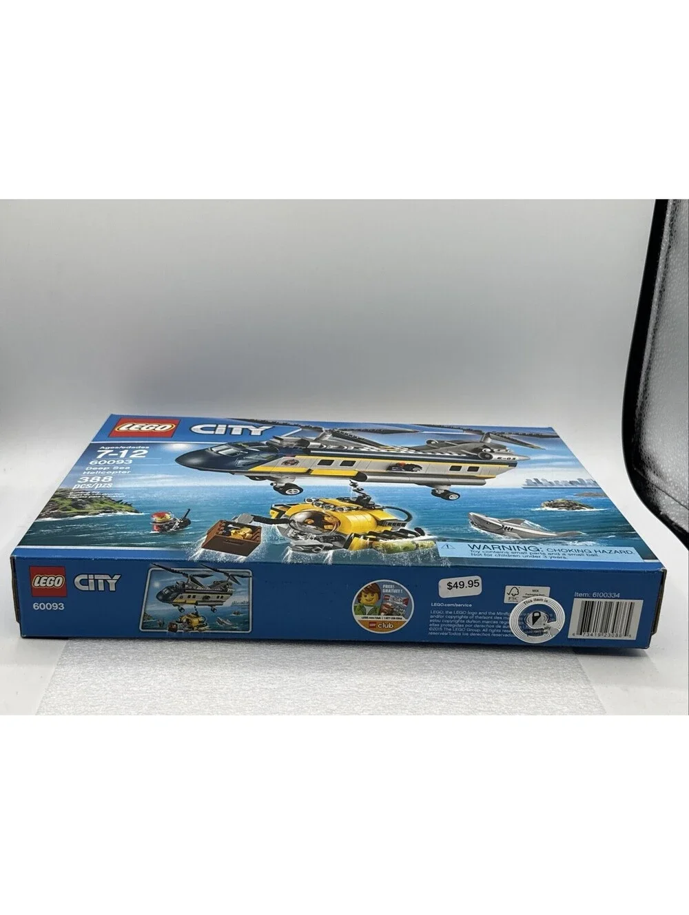 LEGO City: Deep Sea Helicopter (#60093) 2015 Retired 388 Pieces Sealed Box New
